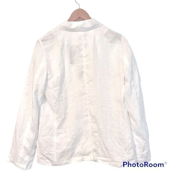 J. Crew New with tags White Linen Jacket/Blazer - Picture 4 of 4